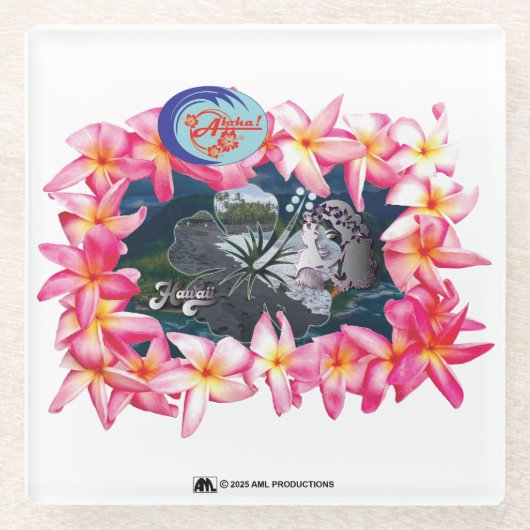 ALOHA 2 11 GLASUNTERSETZER (Vorderseite)