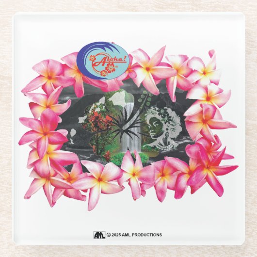 ALOHA 2 GLASUNTERSETZER (Vorderseite)