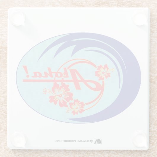 ALOHA 2-LOGO GLASUNTERSETZER (Rückseite)