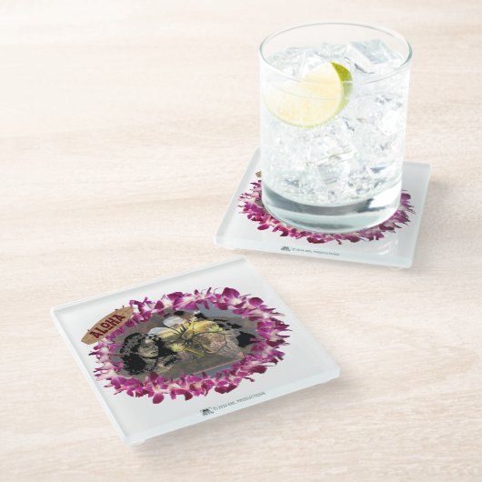 ALOHA 33 VERSION 2 GLASUNTERSETZER (Schrägansicht)