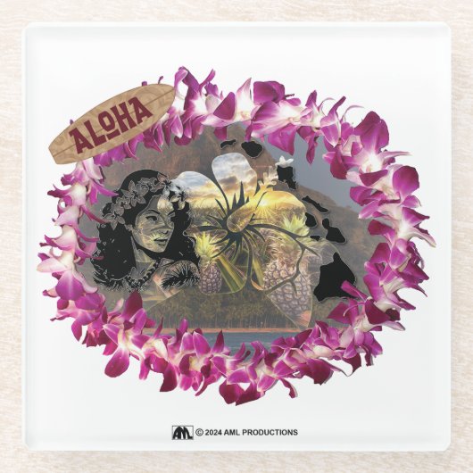 ALOHA 33 VERSION 2 GLASUNTERSETZER (Vorderseite)