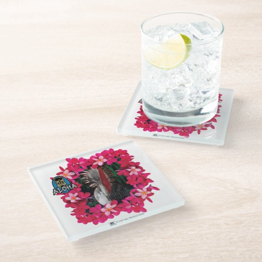 ALOHA 3 12 GLASUNTERSETZER (Schrägansicht)