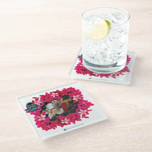 ALOHA 3 1 GLASUNTERSETZER (Schrägansicht)