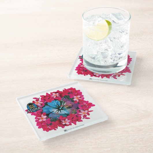 ALOHA 3 6 GLASUNTERSETZER (Schrägansicht)