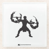 ALOHA 3 Hula Man Fire Dancer Glasuntersetzer (Vorderseite)