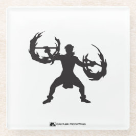 ALOHA 3 Hula Man Fire Dancer Glasuntersetzer