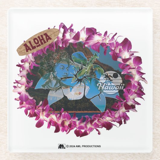 ALOHA 40 GLASUNTERSETZER (Vorderseite)