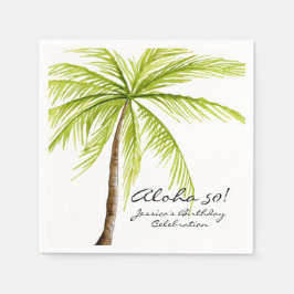 Aloha 50. Geburtstag Tropical Beach Party Serviette
