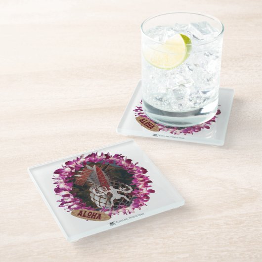 ALOHA 50 GLASUNTERSETZER (Schrägansicht)