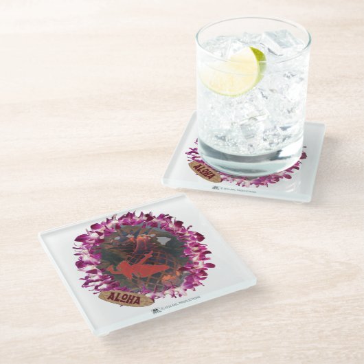 ALOHA 53 GLASUNTERSETZER (Schrägansicht)