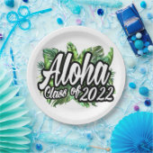 Aloha Abschluss Class of 2022 Luau Party Pappteller (Party)