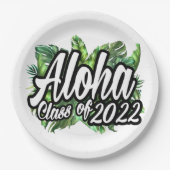 Aloha Abschluss Class of 2022 Luau Party  Pappteller (Vorderseite)