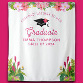 Aloha Abschluss Luau Class of 2024 Backdrop Wandteppich