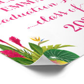 Aloha Abschluss Luau Class of 2024 Willkommen Poster (Ecke)