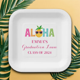Aloha Abschluss Luau-Klasse 2024 Pappteller