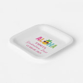 Aloha Abschluss Luau-Klasse 2024 Pappteller (Gewinkelt)