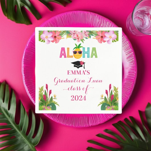 Aloha Abschluss Luau-Klasse 2024 Serviette