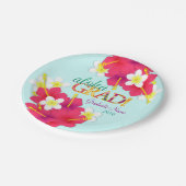 Aloha Absolvent hawaiischer Luau Teller (Schrägansicht)