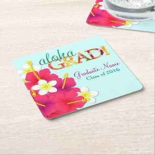 Aloha Absolvent hawaiisches Luau - Untersetzer