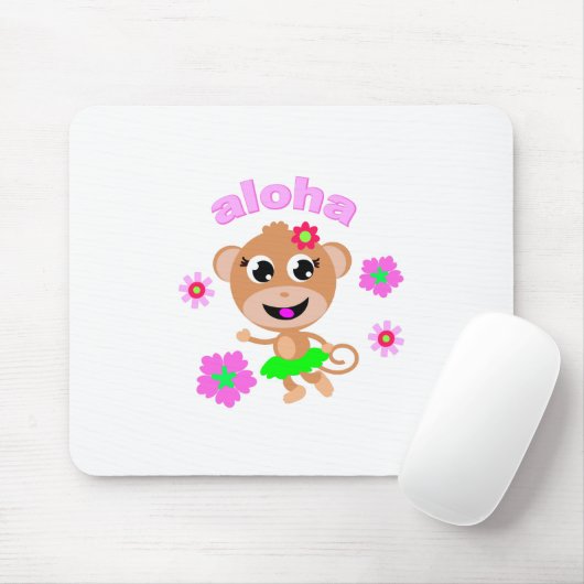 aloha Affeschirm Mousepad (Mit Mouse)