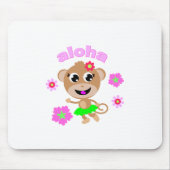 aloha Affeschirm Mousepad (Vorne)