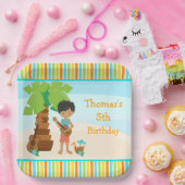 Aloha American Boy Party Pappteller (Party)