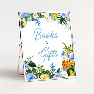 Aloha-Ananas-Baby-Shower-Bücher-und-Geschenke-Schi Poster