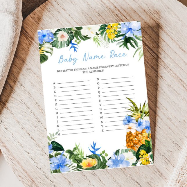 Aloha-Ananas-Baby-Shower-Namen-Rate-Spiel (Aloha Baby Baby Shower Game)