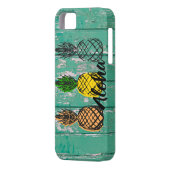 Aloha Ananas Case-Mate iPhone Hülle (Rückseite Links)