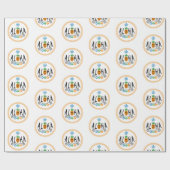 Aloha Ananas Design - Matte Wrapping Paper Geschenkpapier (Flach)