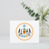 Aloha Ananas Design - Standardpostkarte Postkarte (Stehend Vorderseite)
