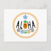 Aloha Ananas Design - Standardpostkarte Postkarte (Vorderseite)