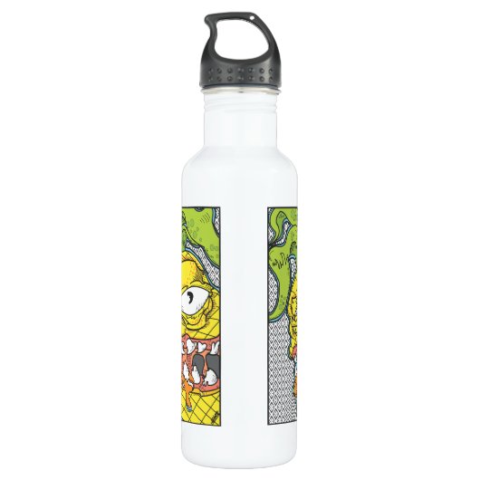 Aloha Ananas Edelstahlflasche (Rückseite)