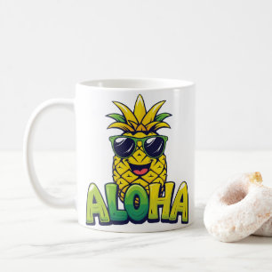 Aloha Ananas Kollektion Türkis Kaffeetasse