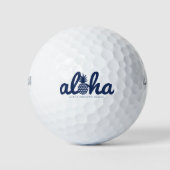 Aloha-Ananas-LogoColor-Navy Golfball (Vorderseite)