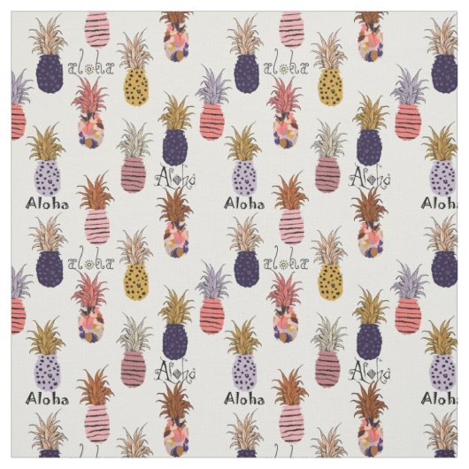 Aloha-Ananas-Muster Stoff (Muster)