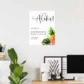 Aloha-Ananas-Sommer-Braut-Lunch-Empfang Poster (Heimbüro)