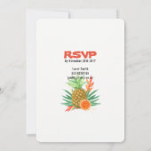 Aloha, Ananas, tropische Einladung (Rückseite)