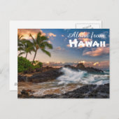Aloha aus Hawaii Postkarte (Vorne/Hinten)