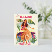 Aloha aus Hawaii Postkarte (Stehend Vorderseite)