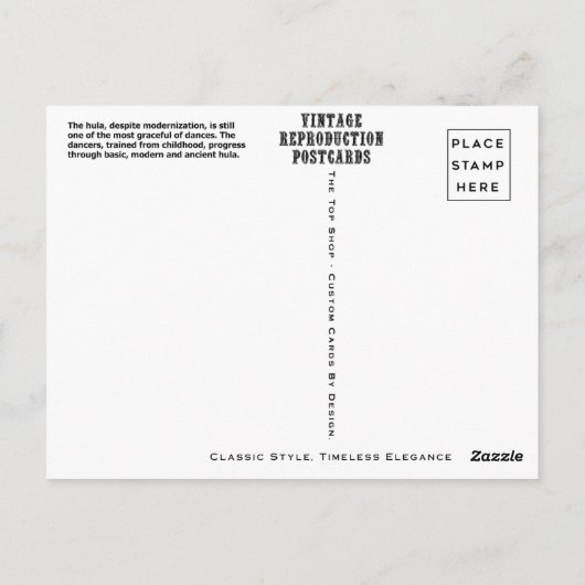 Aloha aus Hawaii Postkarte (Rückseite)