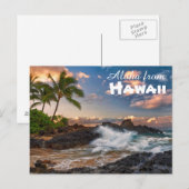 Aloha aus Hawaii Postkarte (Vorne/Hinten)