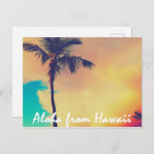 Aloha aus Hawaii Postkarte (Vorne/Hinten)