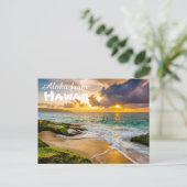 Aloha aus Hawaii Postkarte (Stehend Vorderseite)