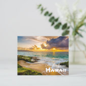 Aloha aus Hawaii Postkarte (Stehend Vorderseite)