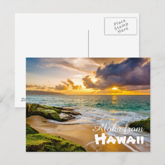Aloha aus Hawaii Postkarte (Vorne/Hinten)