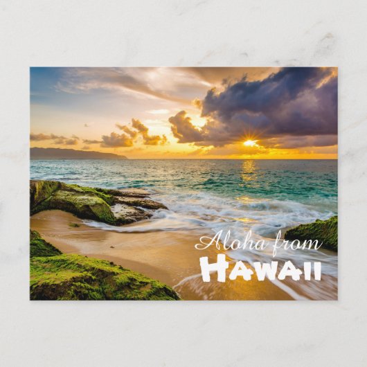 Aloha aus Hawaii Postkarte (Vorderseite)