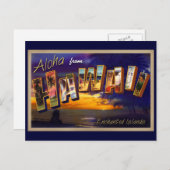 Aloha aus Hawaii Postkarte (Vorne/Hinten)