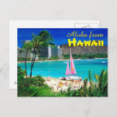 Aloha aus Hawaii Postkarte (Vorne/Hinten)