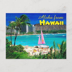 Aloha aus Hawaii Postkarte